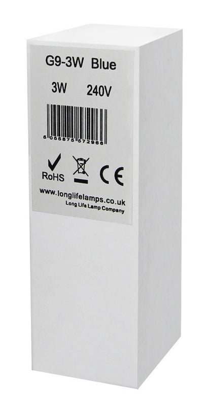 3w G9 LED Bulb Blue Replacement For Halogen Capsule - Energy Light Bulbs - Free delivery on all orders