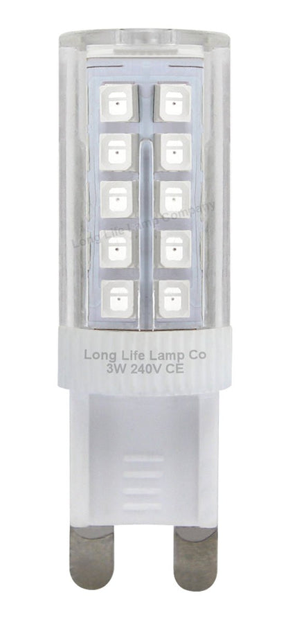 3w G9 LED Bulb Red Replacement For Halogen Capsule Lamp - Energy Light Bulbs - Free delivery on all orders