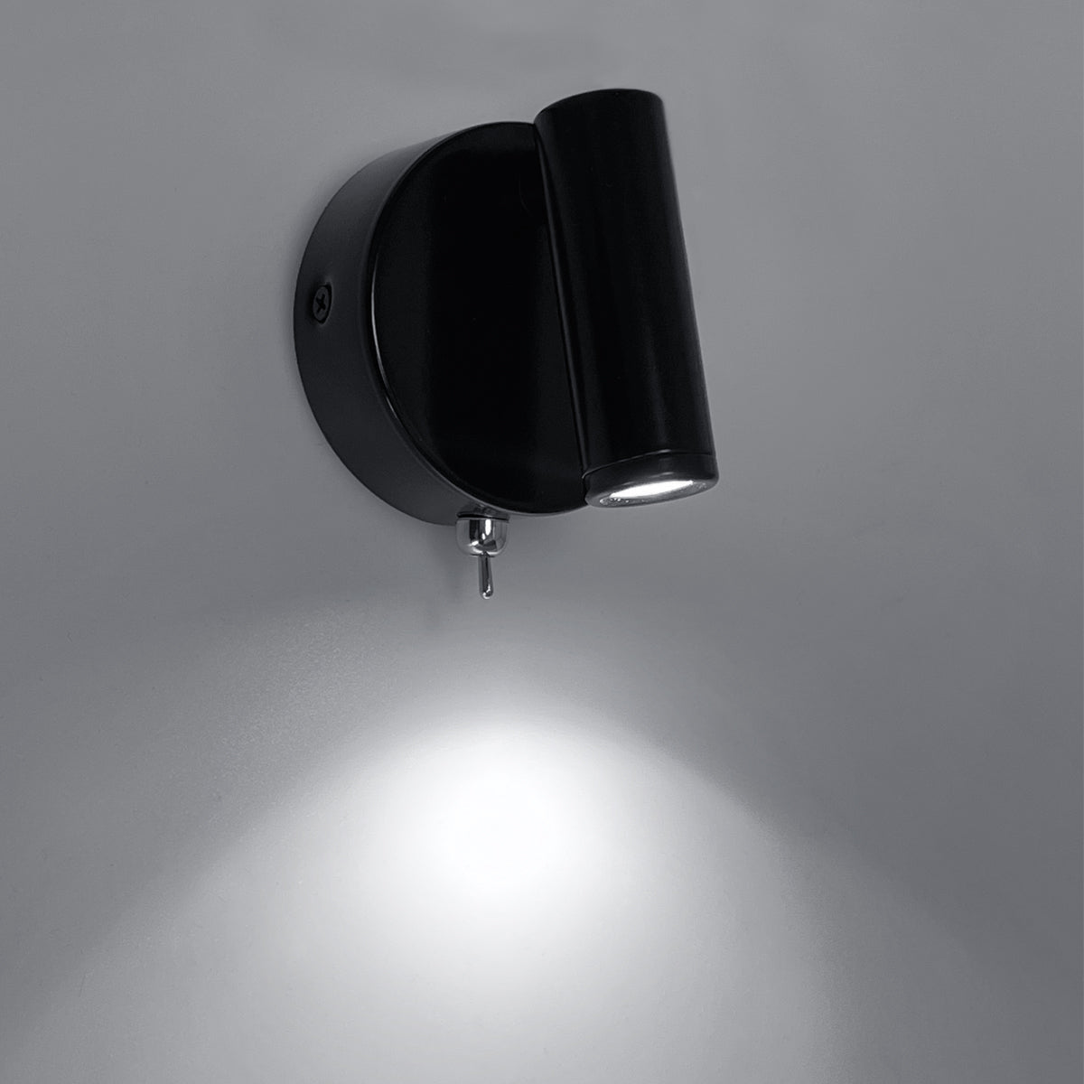 3W LED Adjustable Black Wall Mounted Bedside Light Switched Cool White BW06 - Energy Light Bulbs - Free delivery on all orders