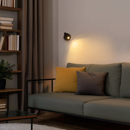 3W LED Adjustable Black Wall Mounted Bedside Light Switched Warm White BW05 - Energy Light Bulbs - Free delivery on all orders