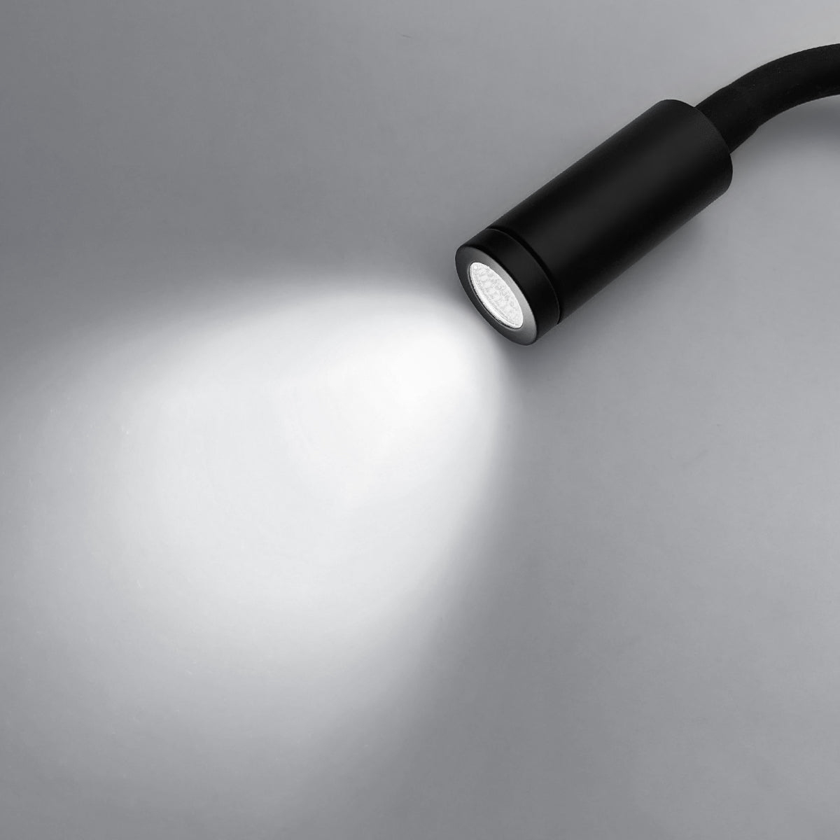 3W LED Adjustable Black Wall Mounted Reading Light with Flexible Arm Cool White 6000K - Energy Light Bulbs - Free delivery on all orders