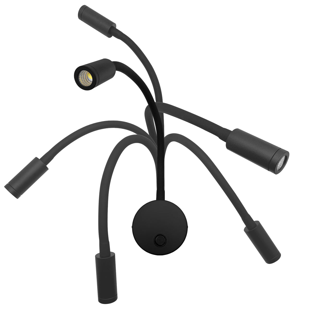 3W LED Adjustable Black Wall Mounted Reading Light with Flexible Arm Cool White 6000K - Energy Light Bulbs - Free delivery on all orders