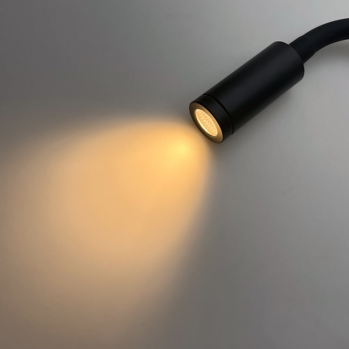 3W LED Adjustable Black Wall Mounted Reading Light with Flexible Arm Warm White 3000K - Energy Light Bulbs - Free delivery on all orders