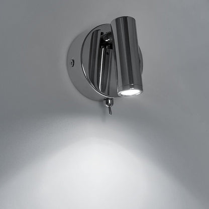 3W LED Adjustable Chrome Wall Mounted Bedside Light Switched Cool White BW10 - Energy Light Bulbs - Free delivery on all orders