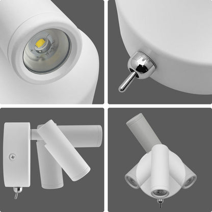 3W LED Adjustable White Wall Mounted Bedside Light Switched Cool White BW08 - Energy Light Bulbs - Free delivery on all orders