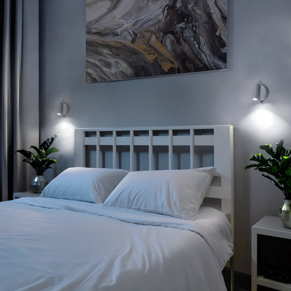 3W LED Adjustable White Wall Mounted Bedside Light Switched Cool White BW08 - Energy Light Bulbs - Free delivery on all orders