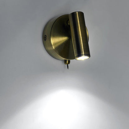 3W LED Bedside Reading Wall Light Antique Brass Cool White 6500K BW14 - Energy Light Bulbs - Free delivery on all orders