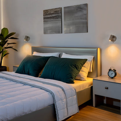 3W LED Bedside Reading Wall Light Brushed Chrome Warm White 3000K BW11 - Energy Light Bulbs - Free delivery on all orders