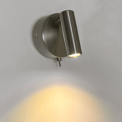 3W LED Bedside Reading Wall Light Brushed Chrome Warm White 3000K BW11 - Energy Light Bulbs - Free delivery on all orders