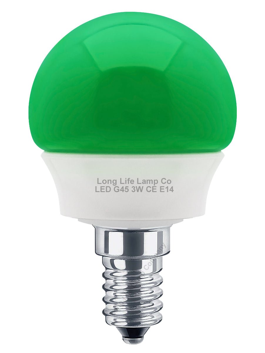 3w LED Coloured Mini Globe Golf Balls E27 E14 B22 - Energy Light Bulbs - Free delivery on all orders