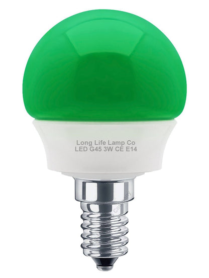 3w LED Coloured Mini Globe Golf Balls E27 E14 B22 - Energy Light Bulbs - Free delivery on all orders