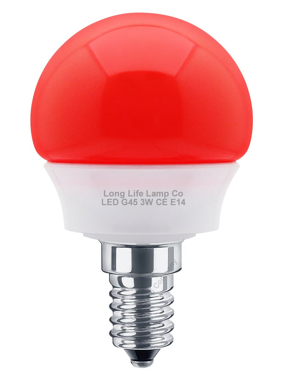 3w LED Coloured Mini Globe Golf Balls E27 E14 B22 - Energy Light Bulbs - Free delivery on all orders