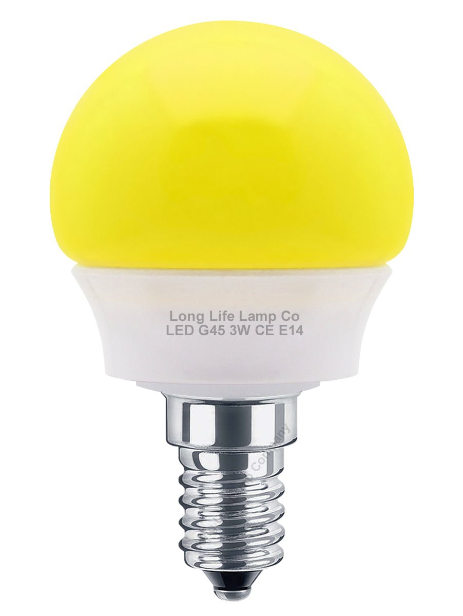 3w LED Coloured Mini Globe Golf Balls E27 E14 B22 - Energy Light Bulbs - Free delivery on all orders
