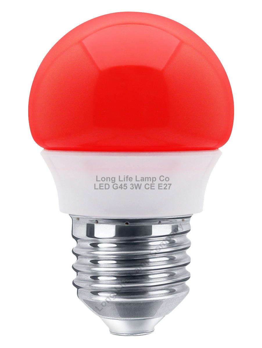 3w LED Coloured Mini Globe Golf Balls E27 E14 B22 - Energy Light Bulbs - Free delivery on all orders