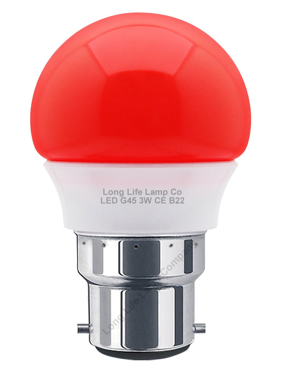 3w LED Coloured Mini Globe Golf Balls E27 E14 B22 - Energy Light Bulbs - Free delivery on all orders