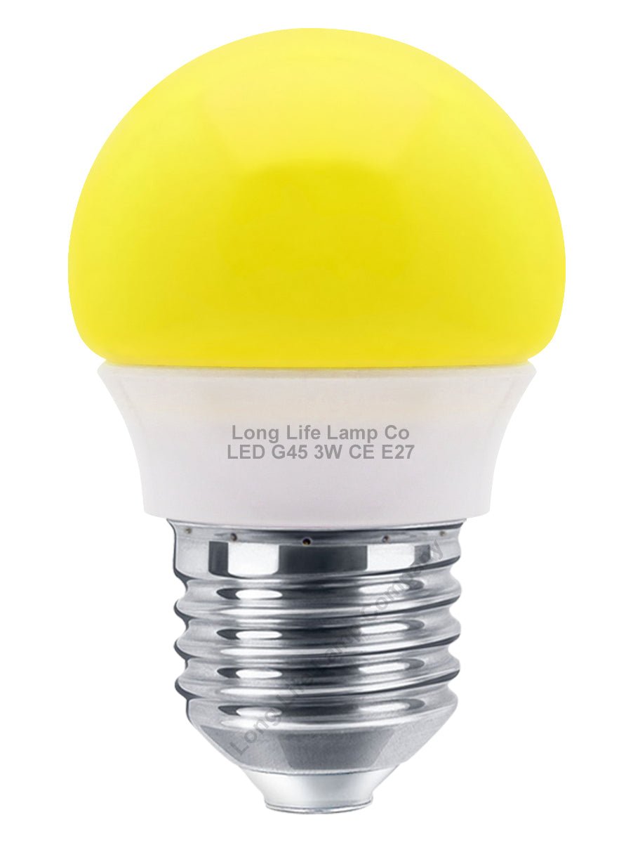 3w LED Coloured Mini Globe Golf Balls E27 E14 B22 - Energy Light Bulbs - Free delivery on all orders