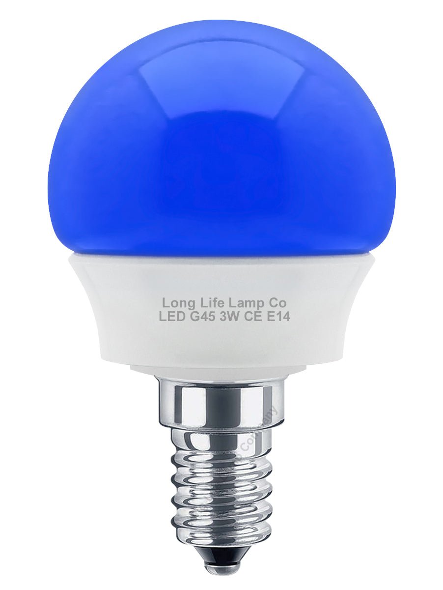 3w LED Coloured Mini Globe Golf Balls E27 E14 B22 - Energy Light Bulbs - Free delivery on all orders