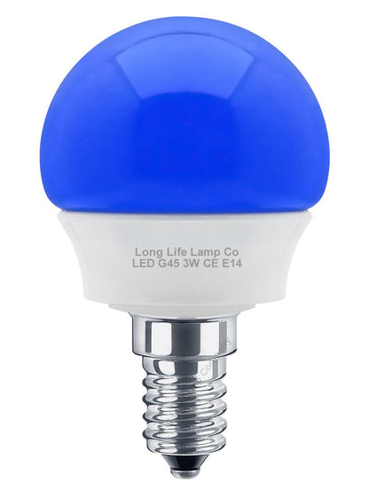 3w LED Coloured Mini Globe Golf Balls E27 E14 B22 - Energy Light Bulbs - Free delivery on all orders