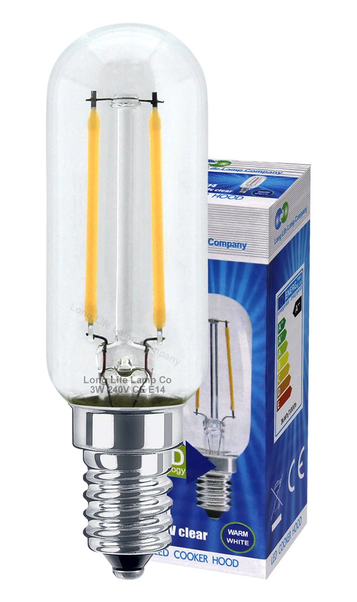 3w LED Cooker Hood Light Bulb E14 Small Edison Screw 35w Equivalent Warm White - Energy Light Bulbs - Free delivery on all orders
