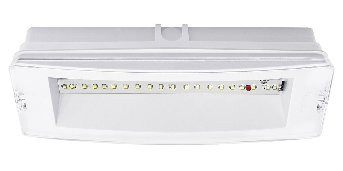 3w LED Emergency Light Non - Maintained/Maintained 180 Minutes with Green Legend Fire Exit EML02 - Energy Light Bulbs - Free delivery on all orders