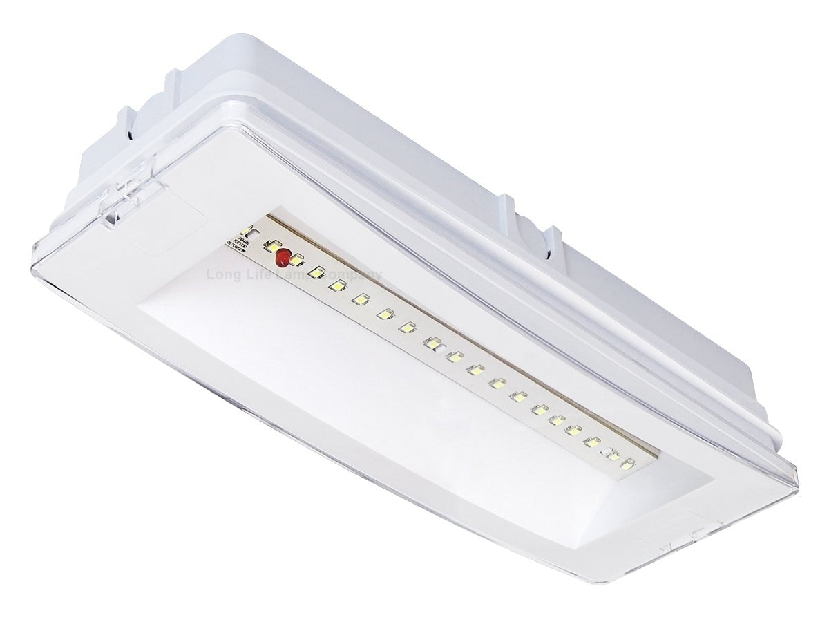 3w LED Emergency Light Non - Maintained/Maintained 180 Minutes with Green Legend Fire Exit EML02 - Energy Light Bulbs - Free delivery on all orders