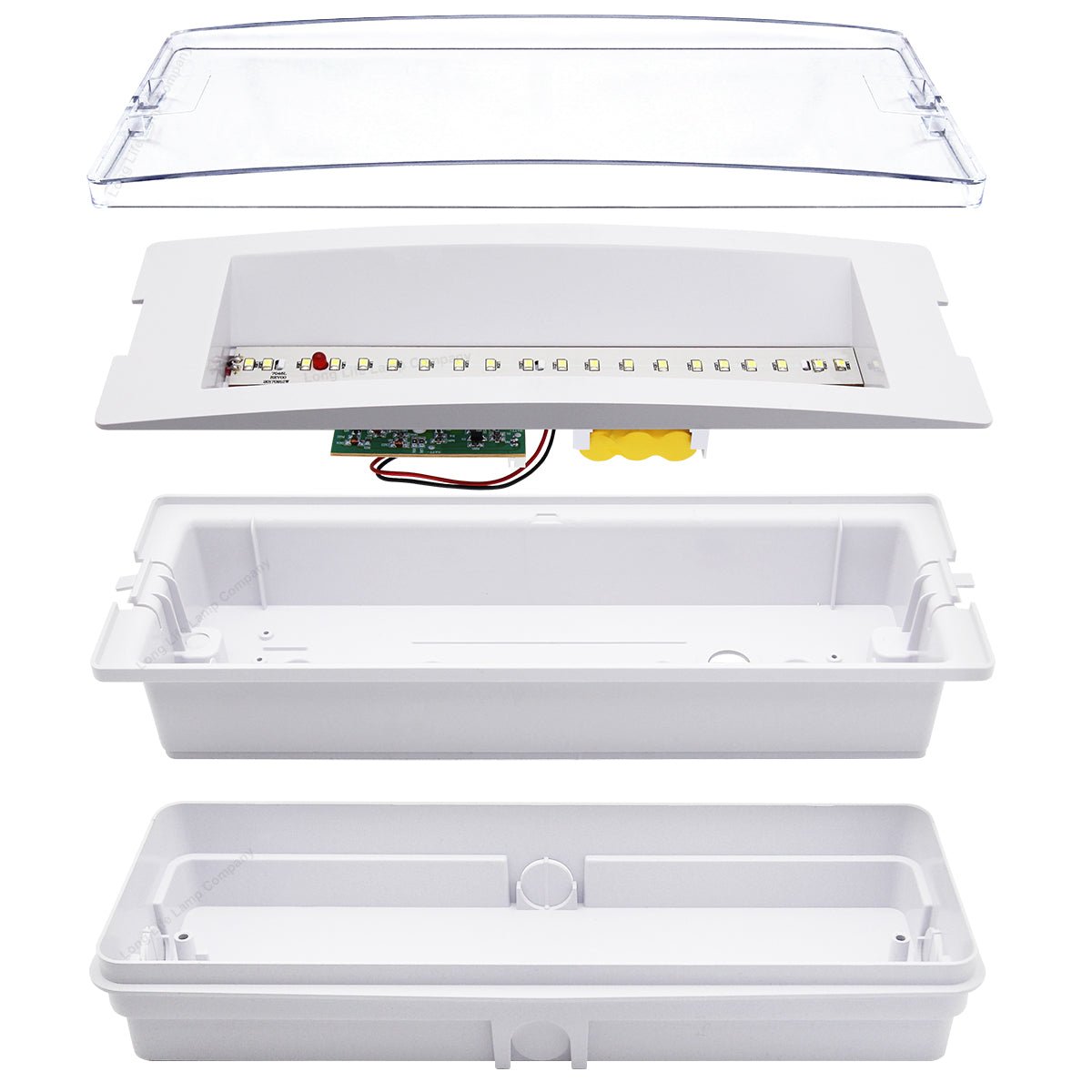 3w LED Emergency Light Non - Maintained/Maintained 180 Minutes with Green Legend Fire Exit EML02 - Energy Light Bulbs - Free delivery on all orders
