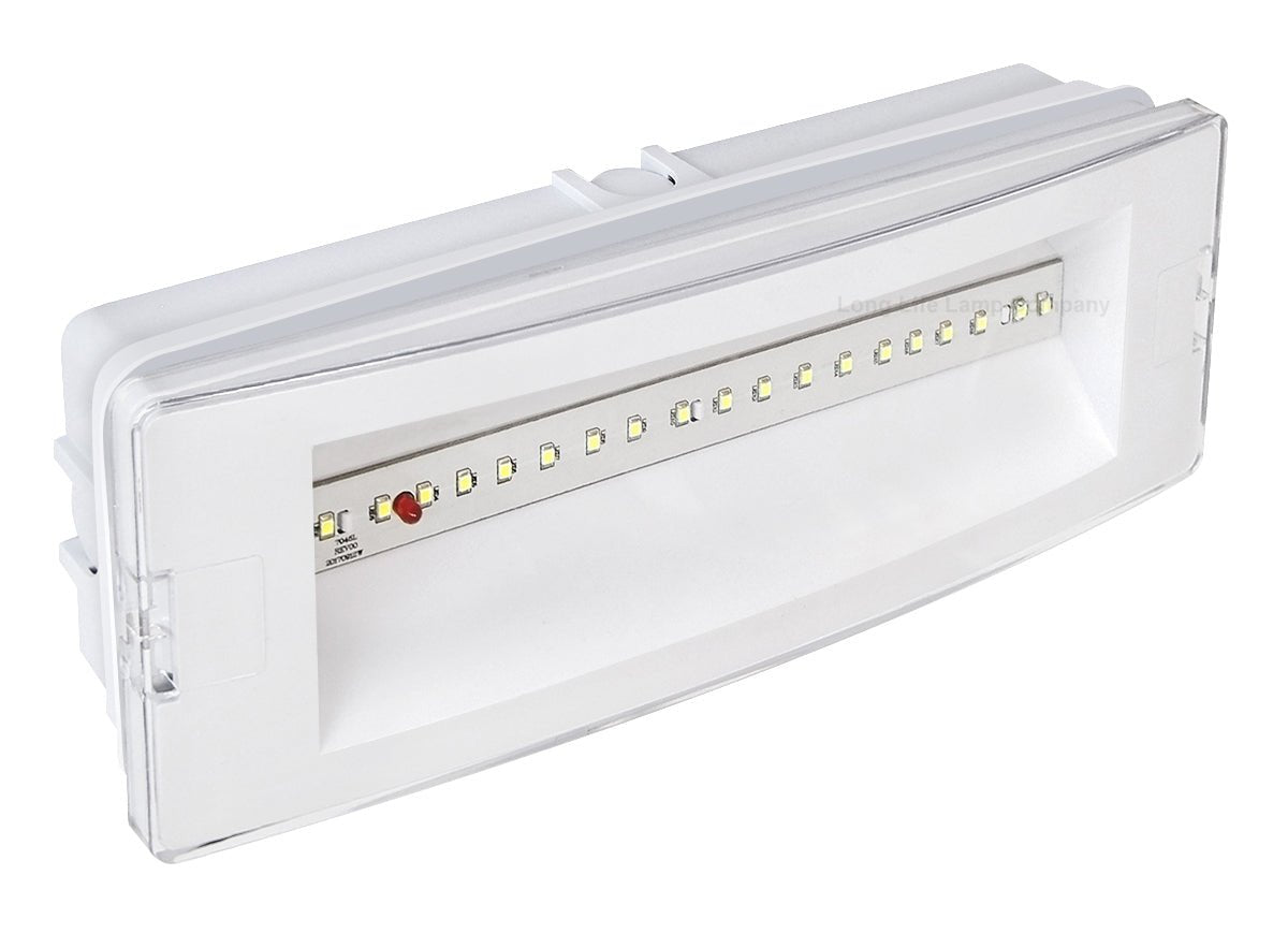 3w LED Emergency Light Non - Maintained/Maintained 180 Minutes with Green Legend Fire Exit EML02 - Energy Light Bulbs - Free delivery on all orders