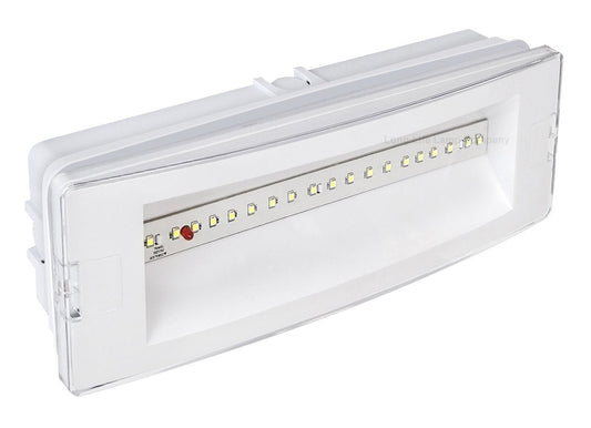 3w LED Emergency Light Non - Maintained/Maintained 180 Minutes with Green Legend Fire Exit EML02 - Energy Light Bulbs - Free delivery on all orders