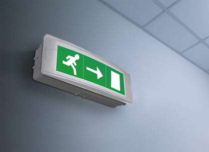 3w LED Emergency Light Non - Maintained/Maintained 180 Minutes with Green Legend Fire Exit EML02 - Energy Light Bulbs - Free delivery on all orders