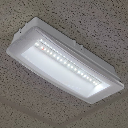 3w LED Emergency Light Non - Maintained/Maintained 180 Minutes with Green Legend Fire Exit EML02 - Energy Light Bulbs - Free delivery on all orders