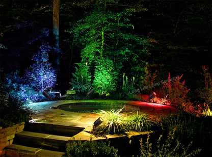 3W LED Garden Spike Light Stainless Steel ZLC020B with Red Blue Green GU10 - Energy Light Bulbs - Free delivery on all orders