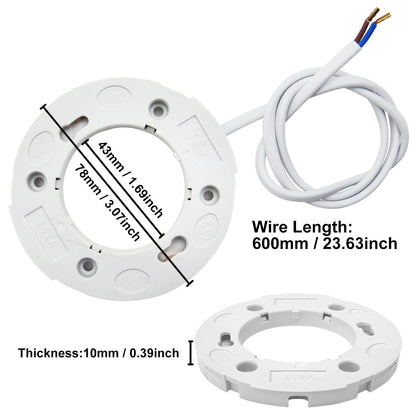 3w LED GX53 Under Cabinet Round Light Fitting Replaceable Bulb Cool White - Energy Light Bulbs - Free delivery on all orders
