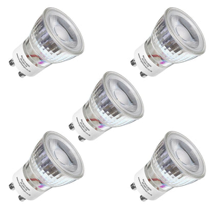 3W LED Mini GU10 35mm Light Bulb Cool White 6000k Glass Reflector 240V - Energy Light Bulbs - Free delivery on all orders