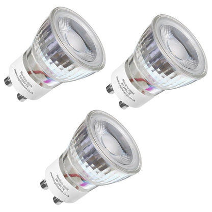 3W LED Mini GU10 35mm Light Bulb Warm White 3000k Glass Reflector 240V - Energy Light Bulbs - Free delivery on all orders