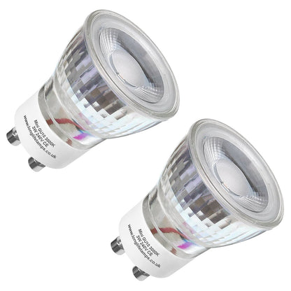 3W LED Mini GU10 35mm Light Bulb Warm White 3000k Glass Reflector 240V - Energy Light Bulbs - Free delivery on all orders