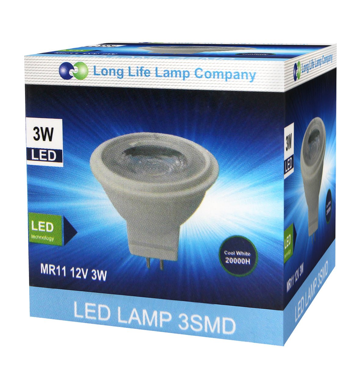 3w LED MR11 Spotlight Bulb Cool White 3SMD - Energy Light Bulbs - Free delivery on all orders