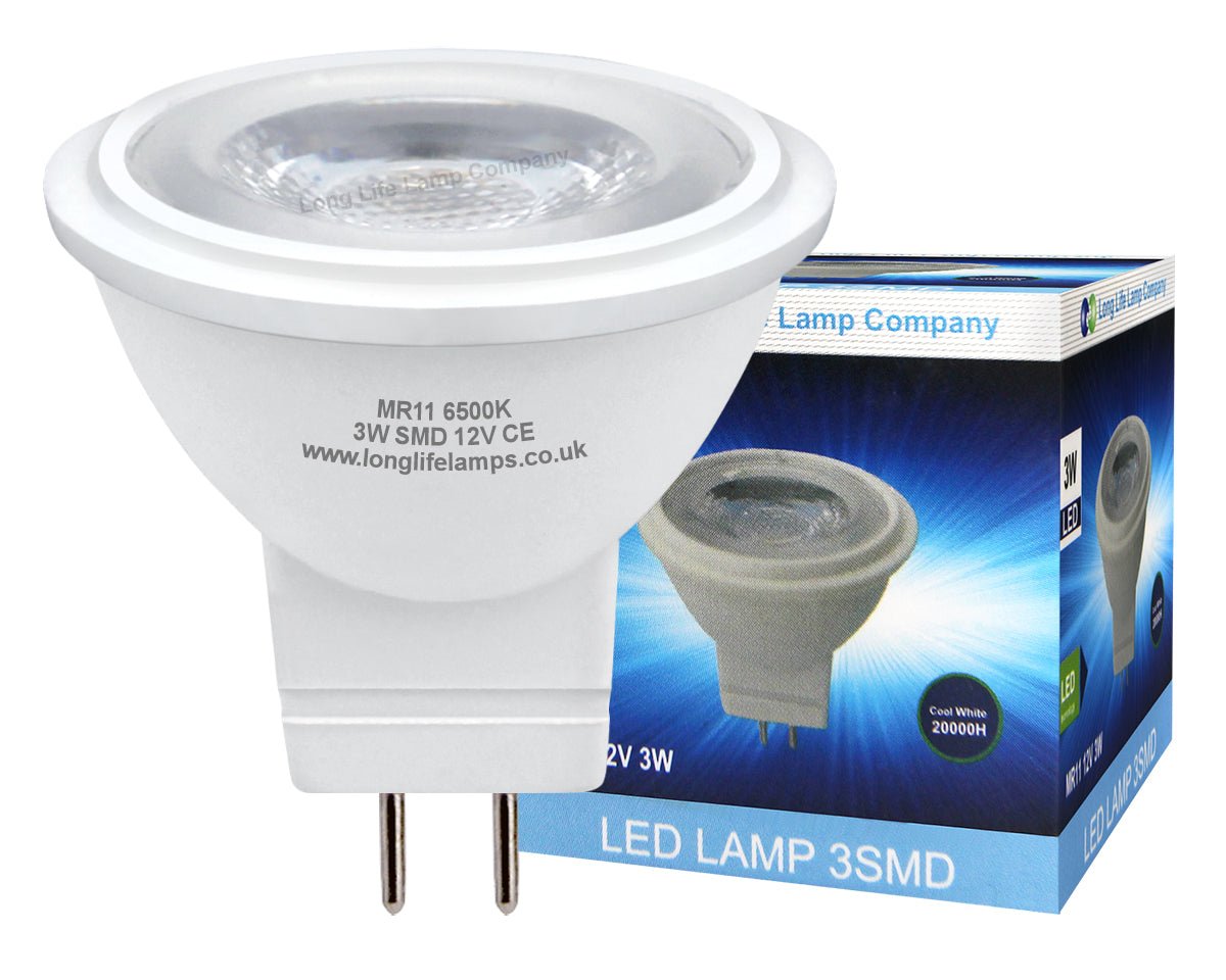 3w LED MR11 Spotlight Bulb Cool White 3SMD - Energy Light Bulbs - Free delivery on all orders