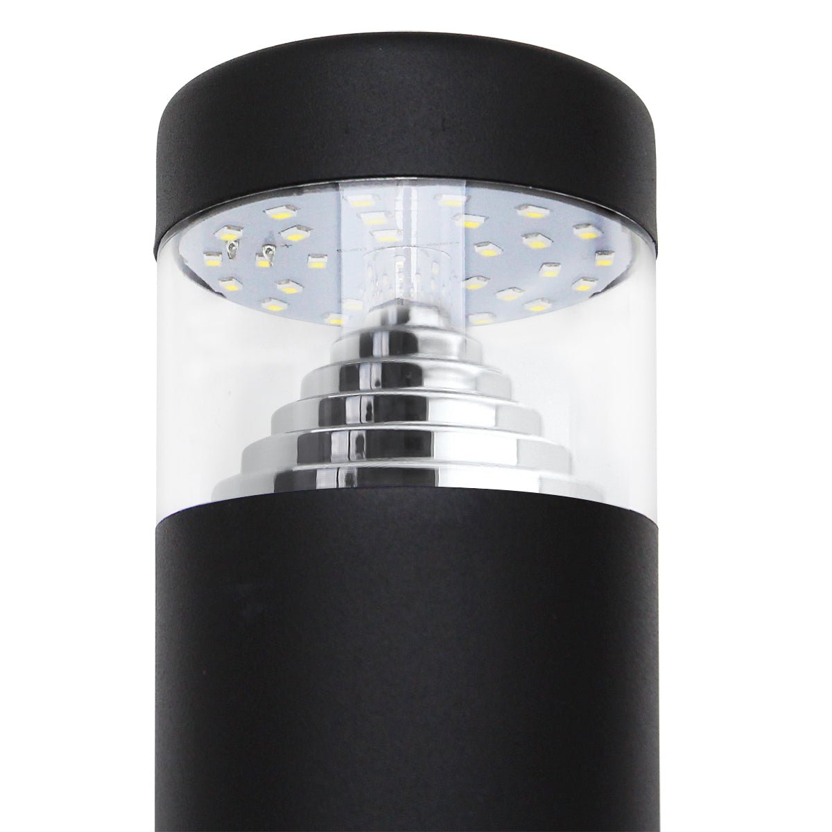 3W LED PIR Sensor Bollard Outdoor Garden Spike Light Black Stainless Steel 6500K IP54 - Energy Light Bulbs - Free delivery on all orders