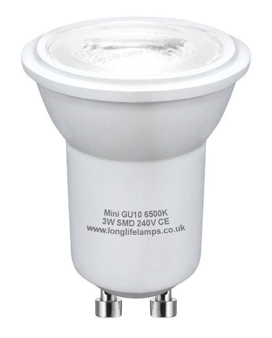 3w LED Small Mini GU10 Spotlight Bulb Cool White - Energy Light Bulbs - Free delivery on all orders