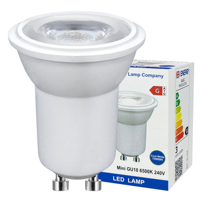 3w LED Small Mini GU10 Spotlight Bulb Cool White - Energy Light Bulbs - Free delivery on all orders