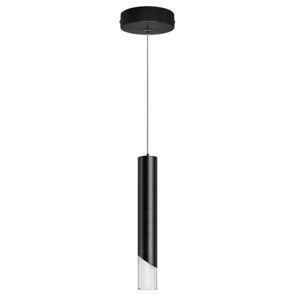 3W Matt Black LED Tube Ceiling Pendant Light 3000K K452 - Free delivery on all orders