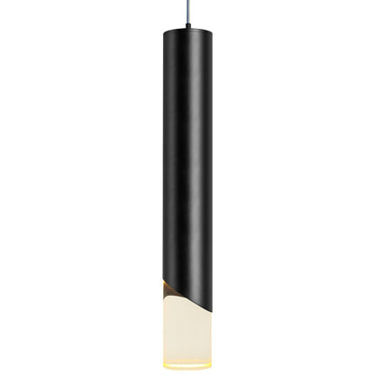 3W Matt Black LED Tube Ceiling Pendant Light 3000K K452 - Free delivery on all orders