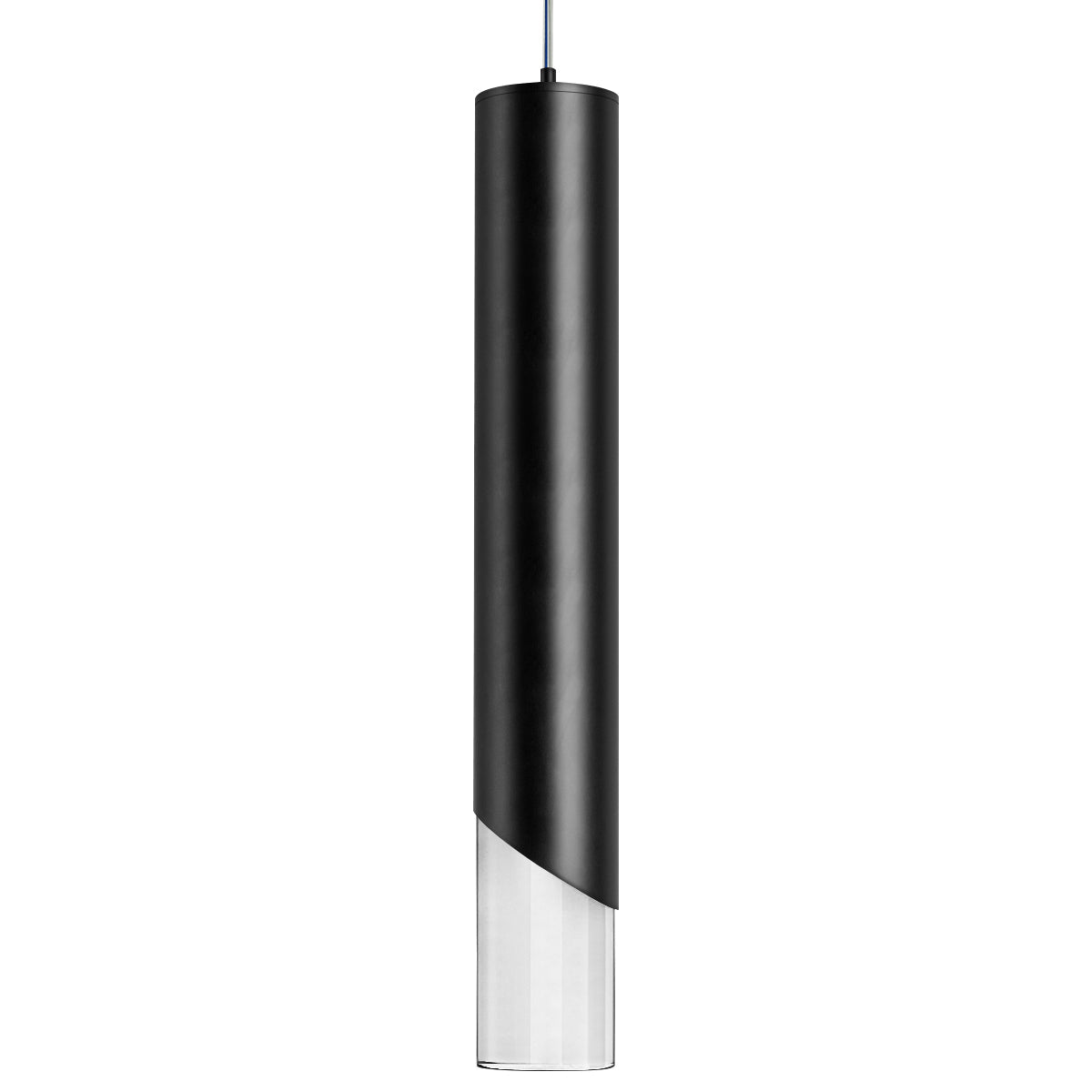 3W Matt Black LED Tube Ceiling Pendant Light 3000K K452 - Free delivery on all orders