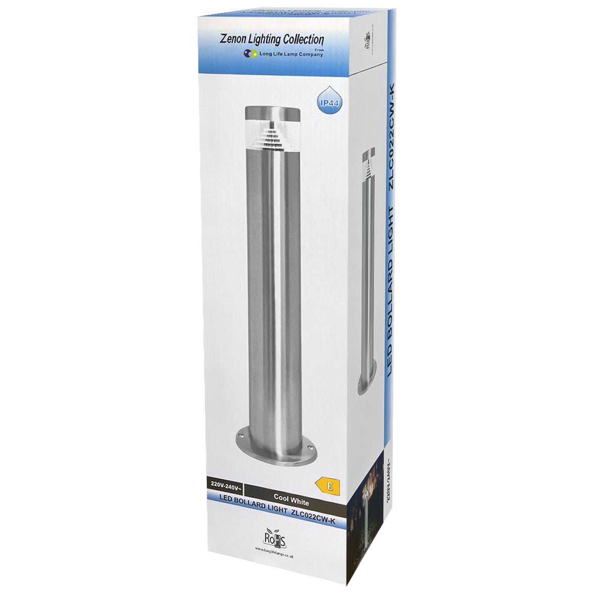 3w Modern LED Bollard Garden Lamp Post Cool White - Energy Light Bulbs - Free delivery on all orders