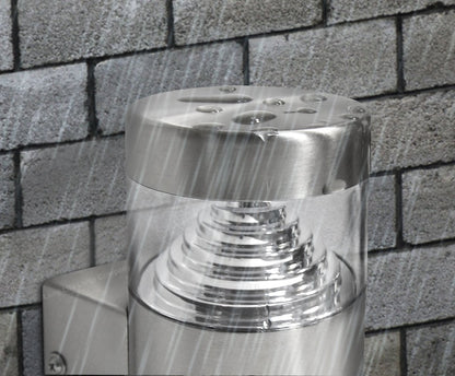 3w Modern LED Outdoor Garden Wall Light Stainless Steel IP44 Warm White - Energy Light Bulbs - Free delivery on all orders