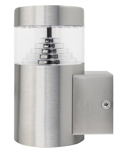 3w Modern LED Outdoor Garden Wall Light Stainless Steel IP44 Warm White - Energy Light Bulbs - Free delivery on all orders