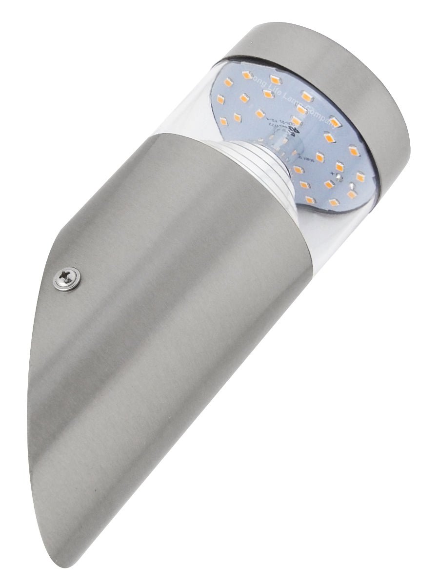 3W Modern LED Stainless Steel Outdoor Pyramid Angle Wall Light ZLC028 or ZLC029 - Free delivery on all orders