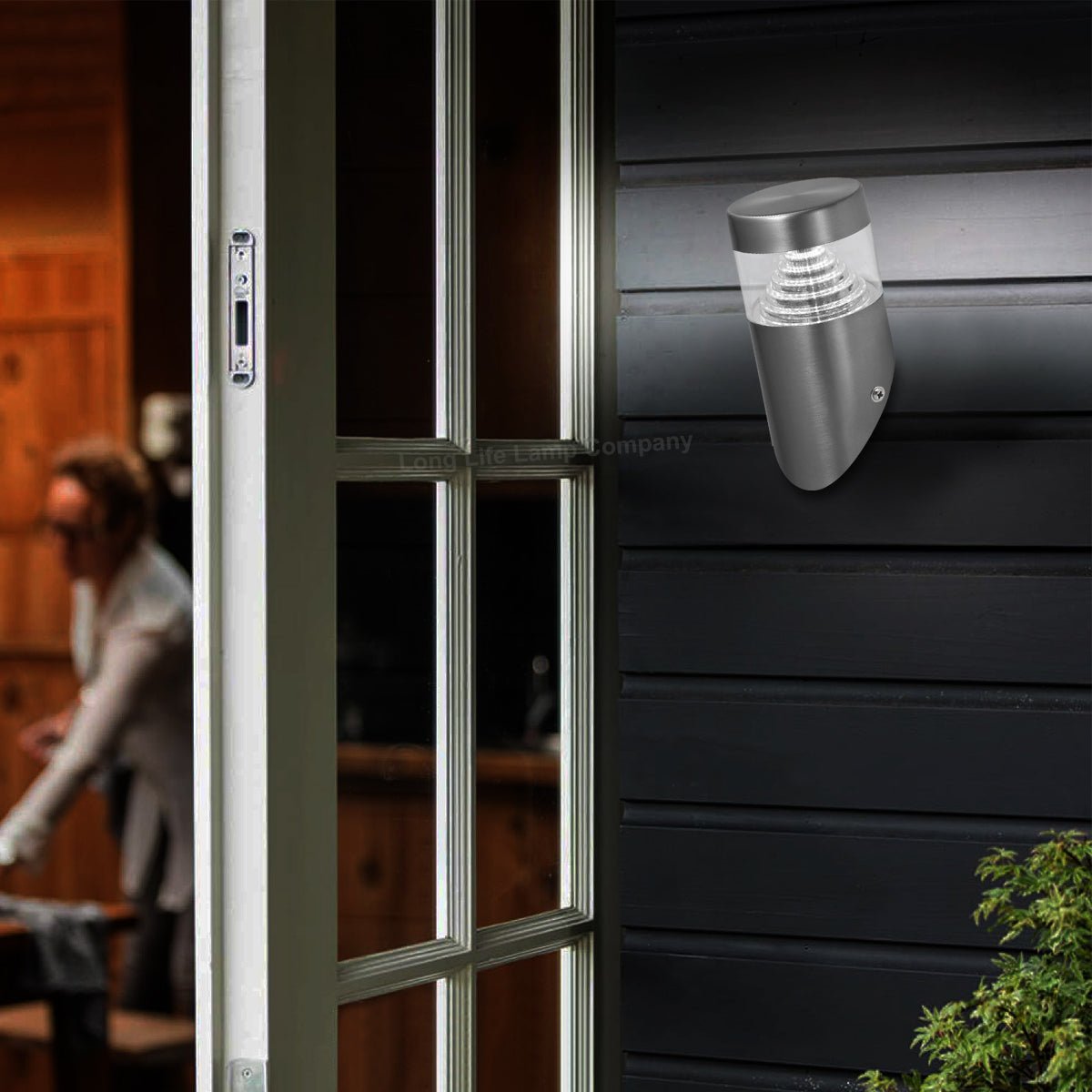 3W Modern LED Stainless Steel Outdoor Pyramid Angle Wall Light ZLC028 or ZLC029 - Free delivery on all orders
