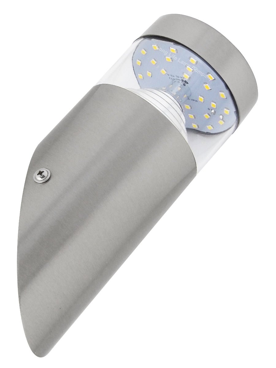3W Modern LED Stainless Steel Outdoor Pyramid Angle Wall Light ZLC028 or ZLC029 - Free delivery on all orders