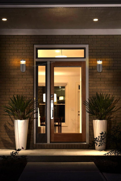 3W Modern LED Stainless Steel Outdoor Pyramid Angle Wall Light ZLC028 or ZLC029 - Free delivery on all orders